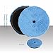 SPTA Microfiber Fast Finishing Pad 3 Pcs 6 inch (150 mm) Polishing Pads, Buffing Compound Pads Kits for 5 Inch (125mm) DA/RO Car Polisher