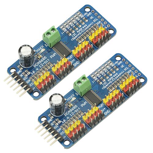 Buy XLX 2PCS 16 Channel 12bit PWM Servo Motor Driver Board Controller