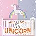 HUABEI Wall Decals Cute Unicorn & Rainbow Wall Sticker for Girls or Boys Vinyl Peel and Stick Fairy Removable Baby Kids Room Nursery Party Decoration.