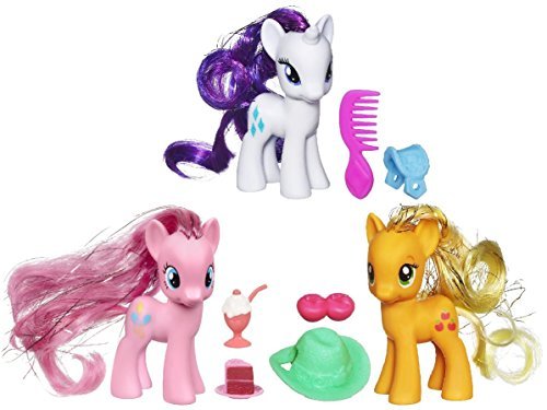 MLP My Little Pony Friendship Is Magic Crystal Empire Wave 2 (Set of 3) - Rarity / Pinkie Pie / Applejack