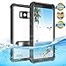 Samsung Galaxy S8 Waterproof Case, Effun IP68 Certified Waterproof Underwater Cover Dustproof Snowproof Shockproof Case with Kick Stand, PH Test Paper and Floating Strap for Samsung S8 (5.8inch) Black