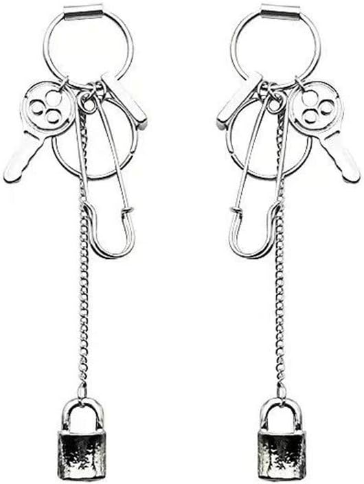 Mshion Mens Earrings,Chain Earrings,Cool Earrings,Dangly Earrings for Womens Pendant Jewelry Gifts