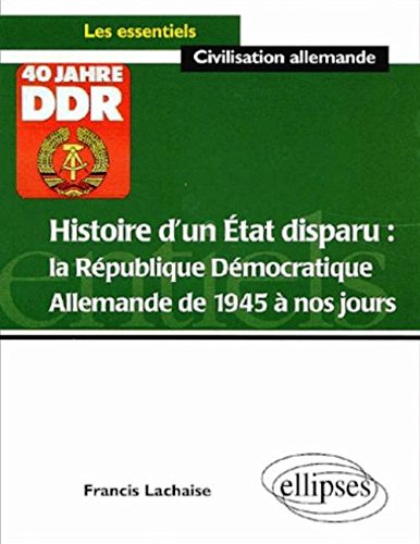 Histoire d'un État disparu