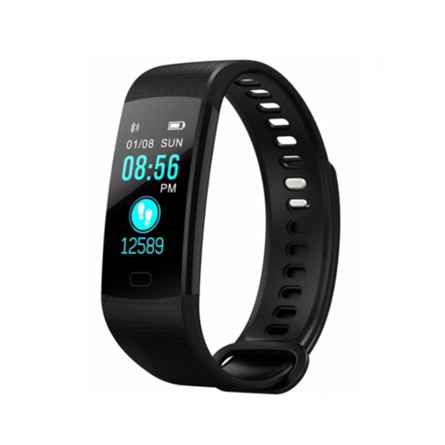 Fitness Trackers, IP68 Smart Bracelet Advanced Bluetooth Activity Tracker Waterpoof Watch with Heart Rate and Sleep Monitor & SMS Call Notification,Calorie Pedometer Temperature Monitor Watch