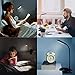 Raniaco Led Clip Reading Light, Daylight 12 LEDs Reading Lamp-3 Brightness, USB Rechargeable, Touch Switch Bedside Book Light with Good Eye Protection Brightness