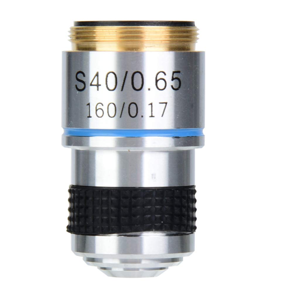 Achromatic Objective Lens, Fydun Biological Microscope Achromatic Objectives Lens 40X 185 160/0.17 Achromatic Objectives for Biological Microscope