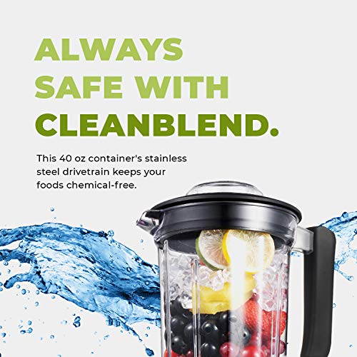 Cleanblend Ultra Blender, Low Profile Blender for Shakes and Smoothies