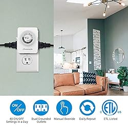 DEWENWILS 24-Hour Indoor Mechanical Outlet