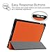 Fintie SlimShell Case for iPad 6th / 5th Generation (2018 2017 Model, 9.7 Inch), iPad Air 2 / Air 1 (9.7 Inch) - Lightweight Stand Smart Protective Cover with Auto Sleep/Wake, Orange