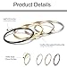 FIBO STEEL 4 Pcs 1MM Stainless Steel knuckle Stacking Rings for Women Girls Wedding Engagement Rings 7,Dome