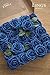 Ling's moment Artificial Flowers Royal Blue Rose 50pcs Real Looking Fake Roses w/Stem for DIY Wedding Bouquets Centerpieces Bridal Shower Party Home Decorations