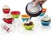 Kid Baking Set 24 Baking Muffin Molds Silicone Cupcake Liners + Corer Plunger + Cake Decorating Kit Bag Pen + 5 Icing Tips by Maxi Nature