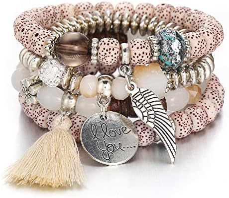 FineMe Men Women 7 Chakras Beads Healing Bracelets Adjustable Tree of Life Natural Stone Yoga Bracelet Bangle