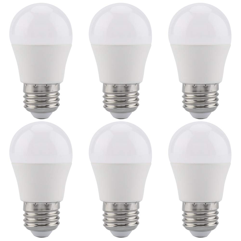 6pcs LED Bulbs, E26 Light Bulb 5W Mini Bulbs Warm White E26 Base G45 Lamps Bulb Lighting Accessory