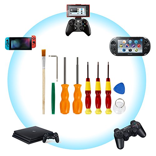 Nintendo Repair Tool Kits 10 PCS, Triwing Screwdriver Professional Nintendo Screwdriver for Nintendo Switch/Wii U/New 3DS/DS/GBA/NES/SNES - Thumbnail 2