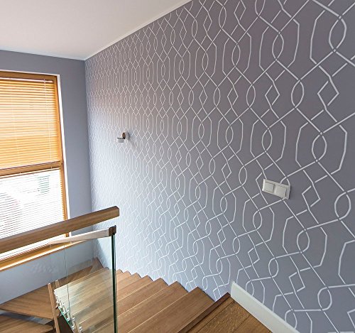 image for Stencilit Moorish Trellis Wall Stencil for Painting - Expedited 3 days