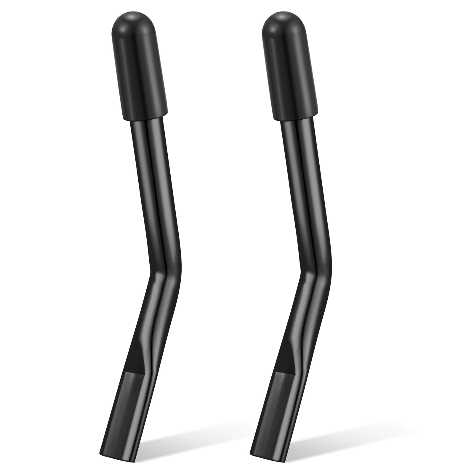 Photo 1 of Tandefio 2 Pcs Wheelchair Brake Extenders Wheelchair Brake Handle Extensions for Transport Chair Reclining Braking Parts Adults and Seniors with Limited Mobility New Wheel Chair Users(Black,5 Inch)