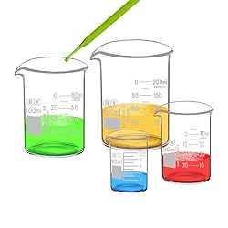 Glass Beakers Set Borosilicate Graduated Measuring