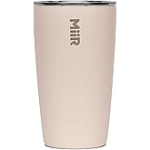 MiiR Tumbler, 12oz Insulated Stainless Steel with Press Fit Slide Lid – Splash Proof Design, Holds Hot & Cold Beverages, Stylish & Functional Cup Holder Compatible