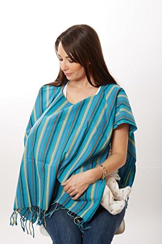 Nursing Poncho - Nursing Cover for Breastfeeding By Hip Baby Wrap (Sky)