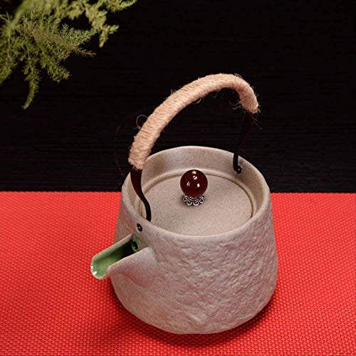 Oolong Teekanne im Retro-Stil, Steingut, groß, 260 ml, kreatives Teeset, Keramik-Stil, Balkenform, Steinmuster, Samowar – Bild 3