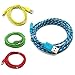 Casecover Universal Micro USB 3M 10FT Colorful Fabric Braided Data Cable Micro USB Data Sync Cable Charger Charging Cord for Android Samsung Galaxy S2 S3 S4 Note 2 HTC EVO One X S (red+green+blue+yellow)
