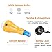 SlowTech Portable Battery Powered Rechargeable LED Lantern Tent Light Bulb Solar Lights for Emergency Hurricane Power Outage, Hiking Camping Tent Garden Chicken Coop Shed Barn, Battery Powered Lights
