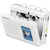 TOMASHI Portable Cassette Player Tape Recorder with Built-in Speaker,Microphone,Headphone Jack-, 4.57 x 3.54 x 1.38inch