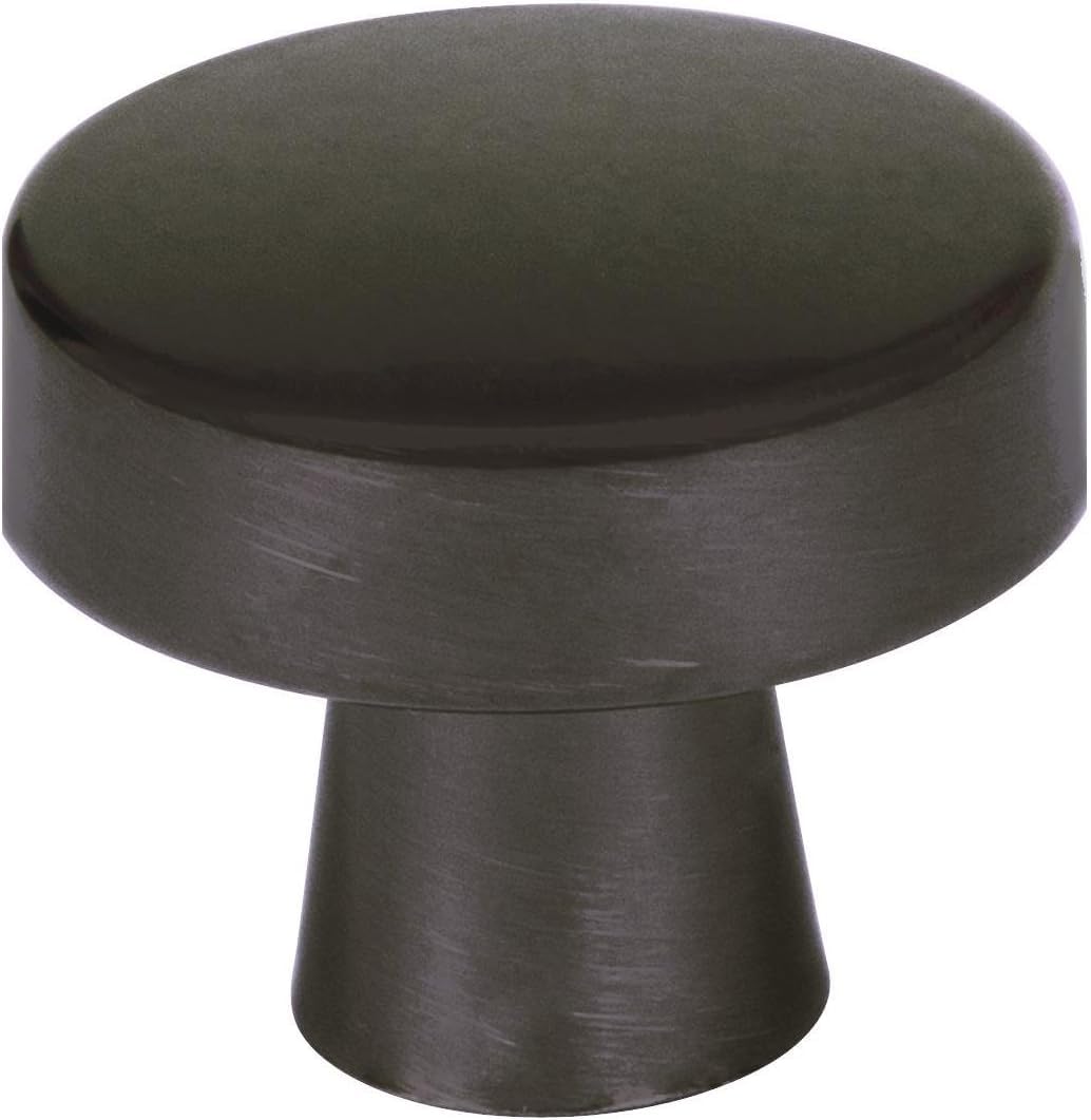 Photo 1 of Amerock | Cabinet Knob | Black Bronze | 1-5/16 inch (33 mm) Diameter | Blackrock | 1 Pack | Drawer Knob | Cabinet Hardware