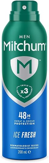 Mitchum Men Ice Fresh Triple Odor Defense 48h Deodorant Spray 200ml