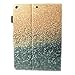 iPad 9.7 2018/2017 Case, iPad Air 2, iPad Air Case, Dluggs Multi-Angle Viewing PU Leather Folio Smart Cover with Auto Sleep/Wake for Apple iPad 9.7 inch/iPad Air 2 / iPad Air, Sparkly Sand