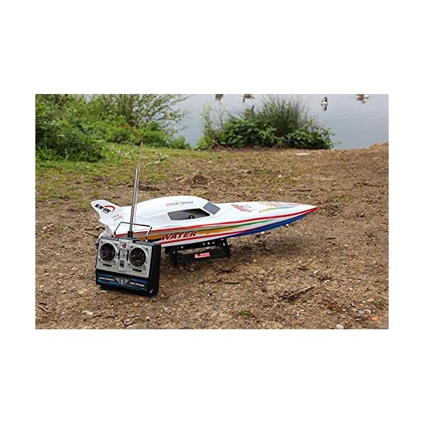 Zhangl 70cm Maxi-RC Speedboat 40 km/h High Speed ​​Remote Controlled Yacht 7,2V 1800mAh 150M Fernsteuerungsabstand… – Bild 5