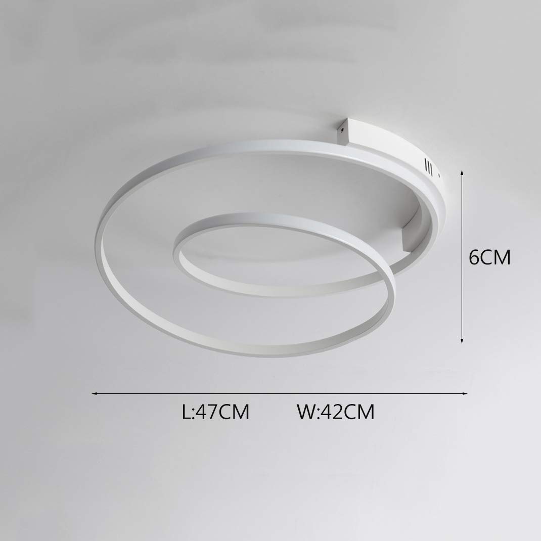 Weiß 38W Schlafzimmerlicht LED moderne Dimmbare Deckenleucht Aluminium