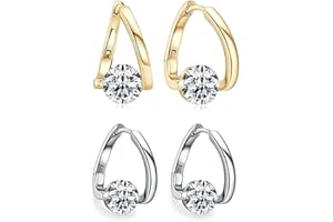 DEFUAUKE 2 Pairs Flysmus Halolux Lymphvity Germanium Earrings,Magnetotherapy Earrings,Lymphatic Acupuncture Earrings,Lymph Drainage Earrings Jewelry for Women