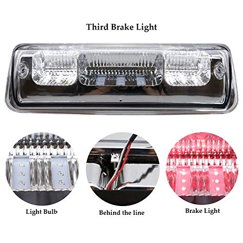 image for   	 Youxmoto Rear Roof Center LED 3rd Brake Cargo Light, High Mount St