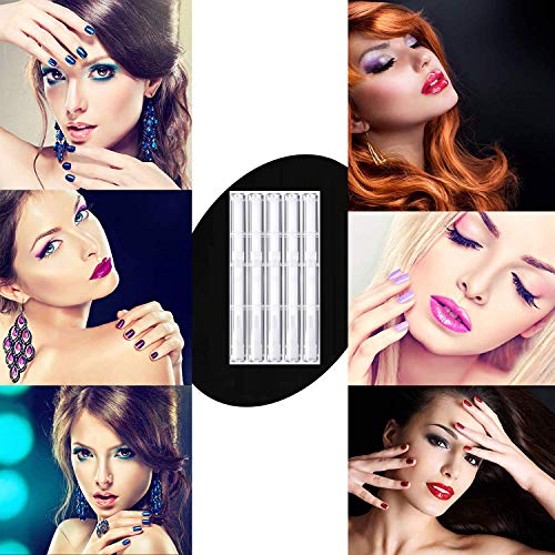 12 Pack 3 ml Transparent Twist Pens, Empty Nail Oil Pen with Brush Tip, Cosmetic Lip Gloss Container Applicators Eyelash Growth Liquid Tube