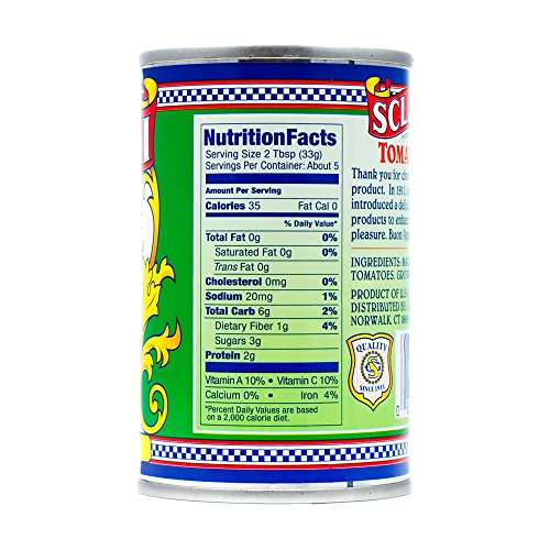 Gus Sclafani Fine Italian Imports Tomato Paste 6 oz nt wt ea (12 Pack)
