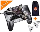 Game-Yorker Mobile Game Controller for Pubg, | L1R1 Sensitive Shoot-Aim Triggers | Joystick Gamepad for 4-6.5