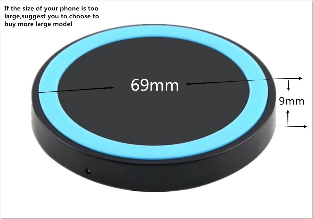 Wireless Charger,UPsztec Qi Wireless Charging Pad for Galaxy S7,Galaxy S7 edge, Galaxy S6,Note 5 ,S6 Edge+,S6 Edge, Nexus 4/5/6 and All Qi-Enabled Devices(black-blue)