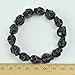 Black Skeleton Bracelet, Tiny Skull Bracelet, Skull Orange Bracelet (B0215-Black)