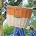 Huffy 00697BK Cruiser Bike Wicker Basket w/White Accents