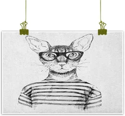 Amazon Com Fickdle Living Room Decorative Painting Cat Suitable