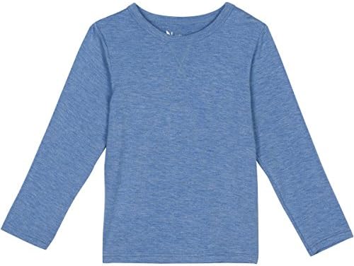 Shedo Lane Kids Sun Protective Long Sleeve T Shirts UPF 50+ UV SPF Sun Protection Tee Solid Blue 3T
