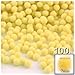 The Crafts Outlet 100-Piece Multi Purpose Pom Poms, Acrylic, 7mm/0.28-inch, Round, Neon Orange