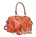 Rimen & Co. PU Leather Fringe Décor Tote Womens Purse Handbag RM-1975 RM-1976 RM-1977
