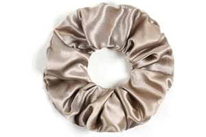DISANGNI Silk Hair Scrunchies for Frizz&Breakage Prevention, Pure 22Momme100% Mulberry Silk Hair Ties No Damage, Elastic Silk