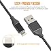 Lansen Charger Cables 5Pack 3FT 6FT 6FT 6FT 10FT to USB Syncing and Charging Cable Data Nylon Braided Cord Charger Compatible with iPhone X/8/8Plus/7Plus/6/6s/6Plus and More-(Black Silver)1