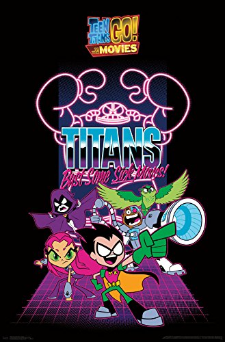Trends International Teen Titans Movie-Group Wall Poster, 22.375" x 34", Multicolor