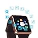 Junwei Smart Watch Color Touch Screen Bluetooth Smart Watch Sports Smart Watch TF/SIM Card Slot Smart Watch Multi Function Smart Watch Compatible with Samsung Android iPhone iOS Kids Women Men