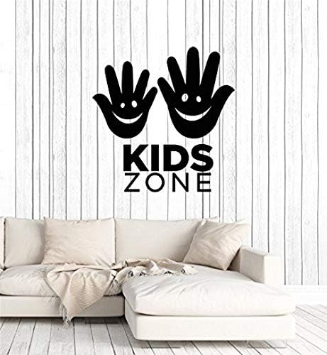 Vinyl Wall Decal Kids Zone Hands Positive Art Room Decoration Stickers Mural Large Decor
